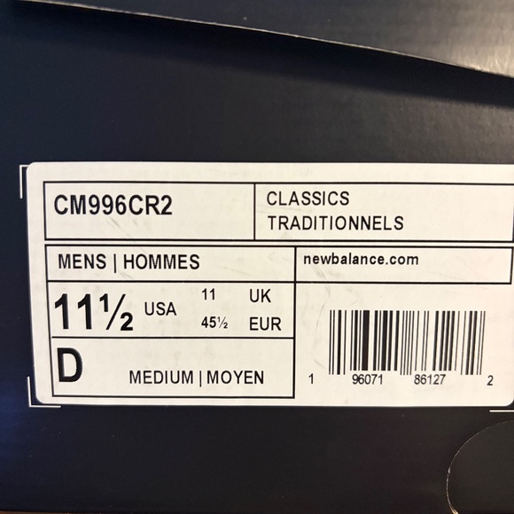 FIGS New Balance 996 - Navy/Cream - Picture 4 of 5